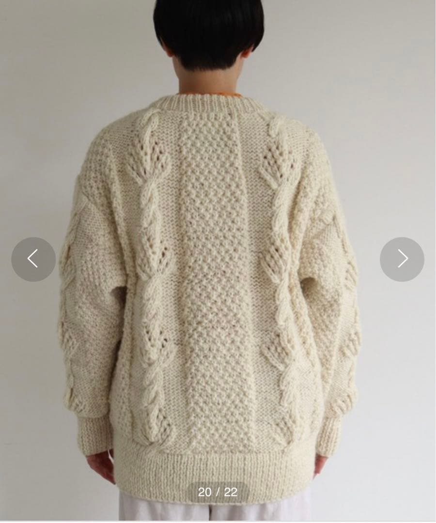 美品※yuni ネパールハンドニット オーバーサイズプルオーバー - メルカリ