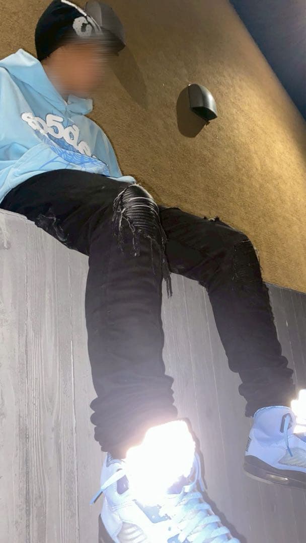 sp5der水色パーカー 正規品 - メルカリ