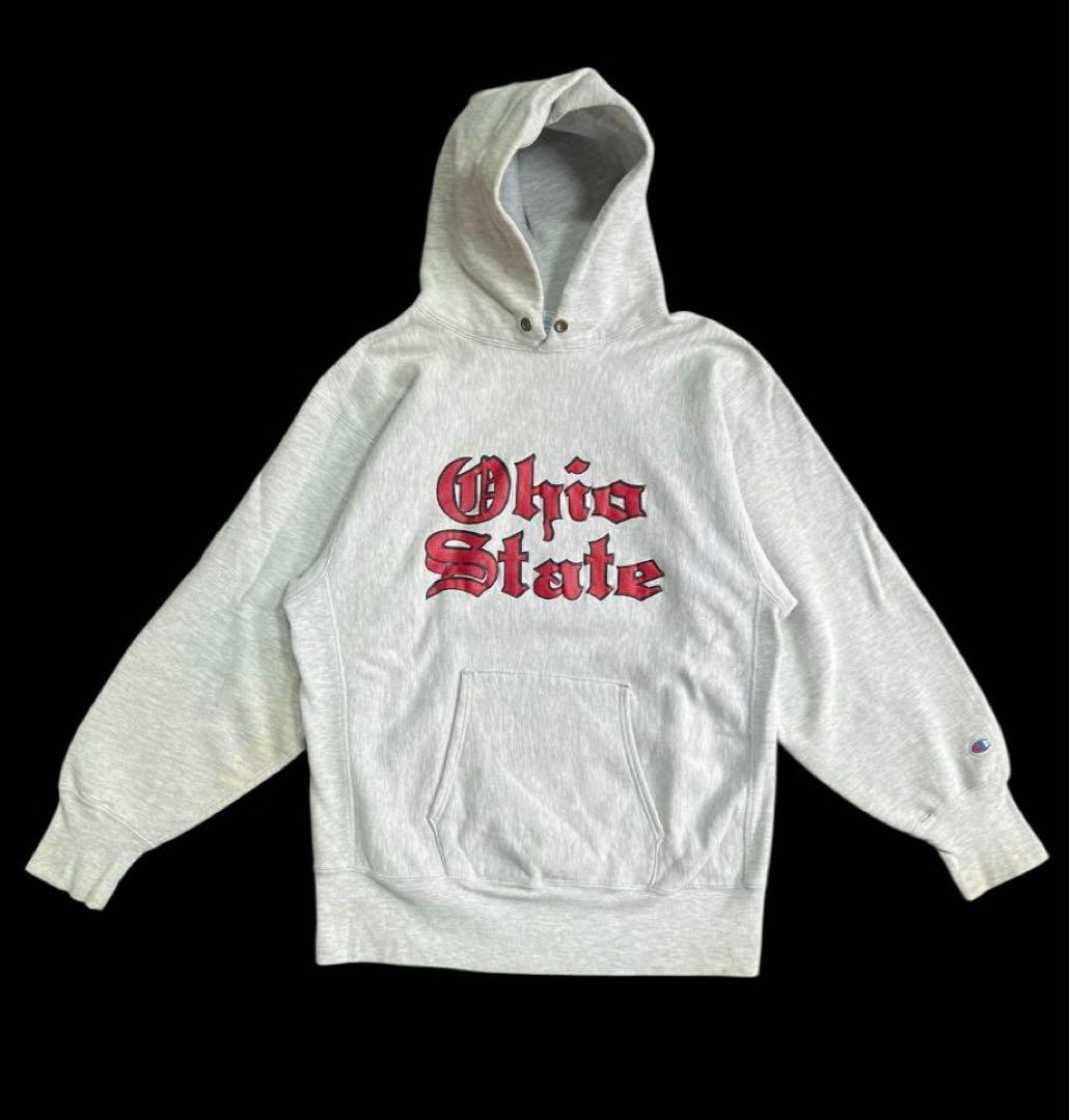 90's チャンピオンリバースウィーブ　オハイオ　スウェット　パーカー USA製 90's Champion 