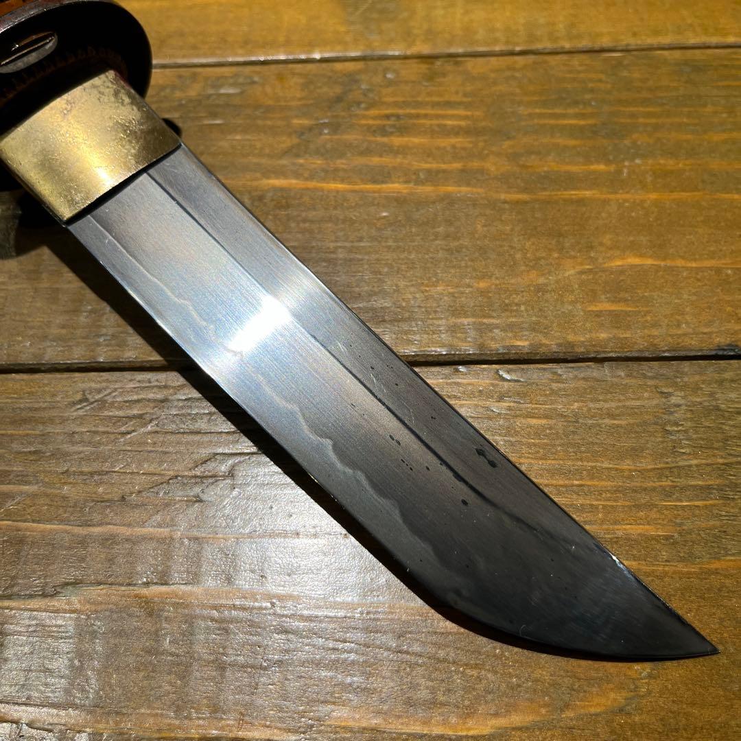 日本刀残欠クラフトナイフNo.36 尾州住正泰 拵 朱鞘 - メルカリ