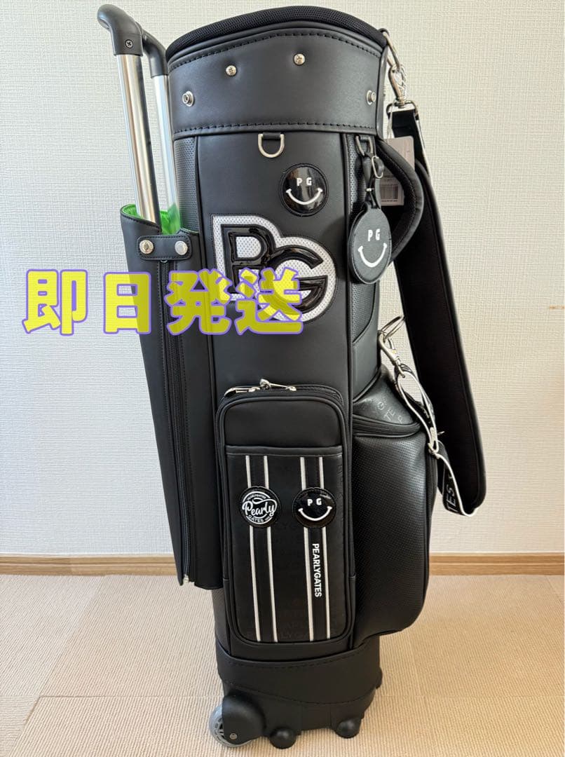 即日発送 PEARLY GATES PG キャディバッグ ブラック PG is PGキャディバッグ (46インチ対応) (UNISEX) | PEARLY GATES