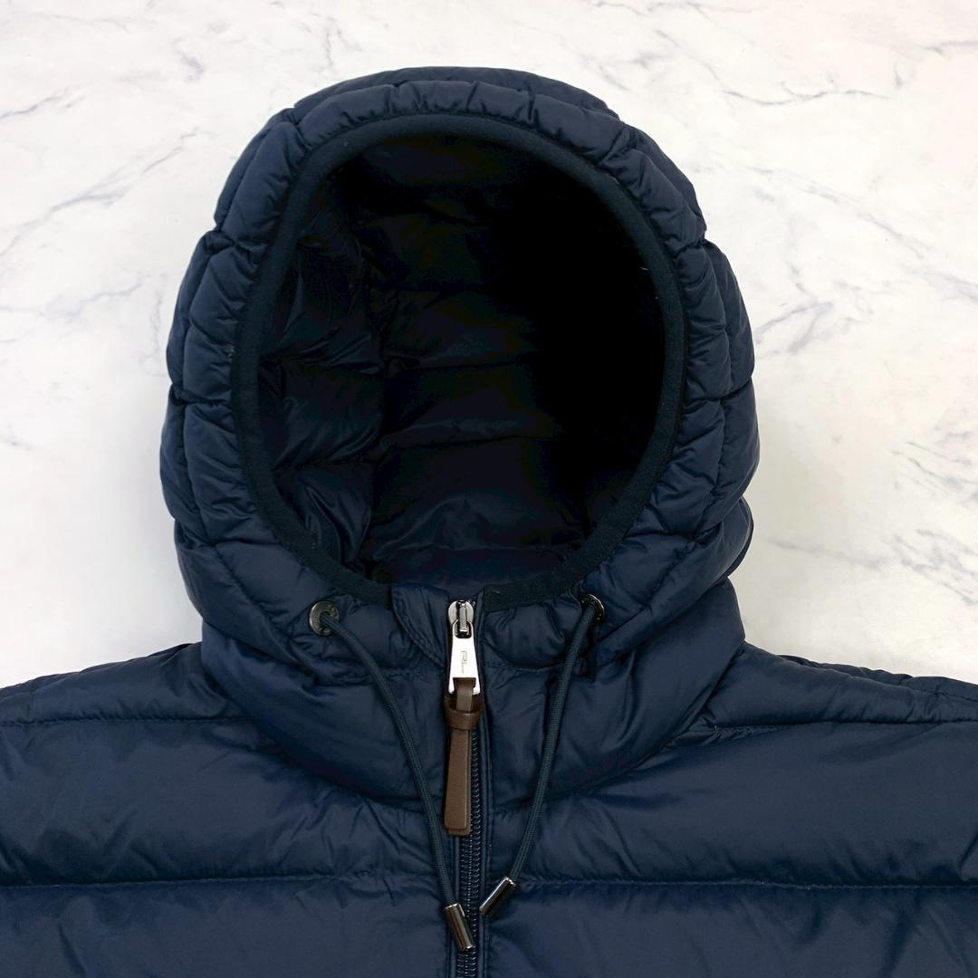 美品☆ポロラルフローレン ダウンジャケット パーカー ネイビー S D960