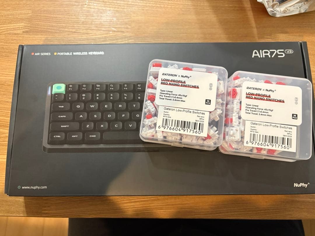 NuPhy Air75 V3 - Blush Nano 英語配列 赤軸付属 - メルカリ