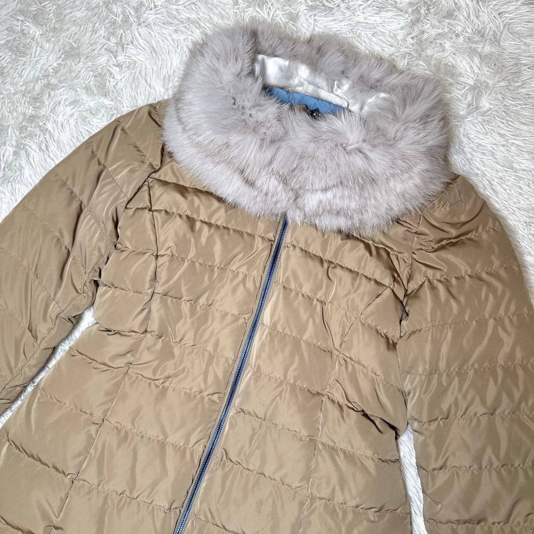 美品✨ダーマコレクション ダウンコートリバーシブル フォックスファー