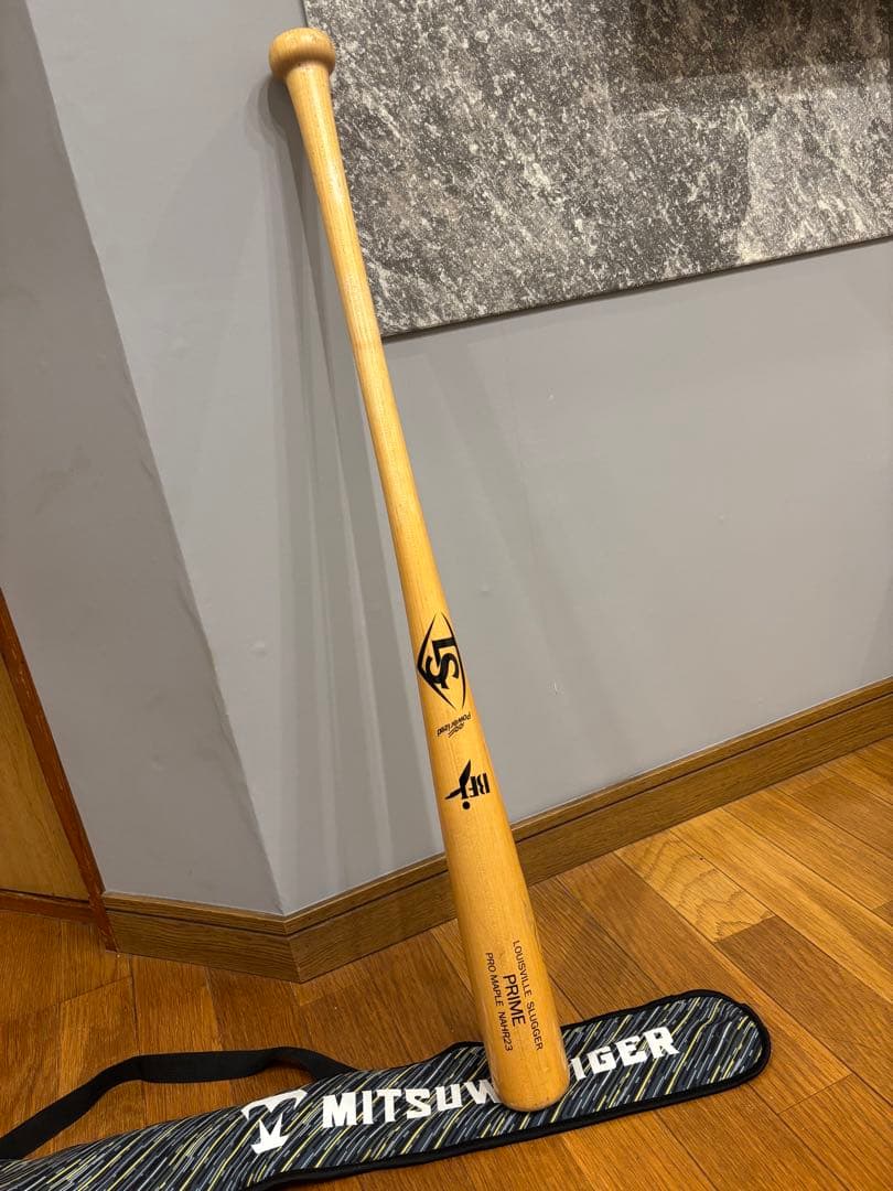 ルイスビルスラッガー　木製バット　ミツワタイガー　バットケースセット　使用少美品 バットケース/一般用 ルイスビルスラッガー専門店カタリスト特約店