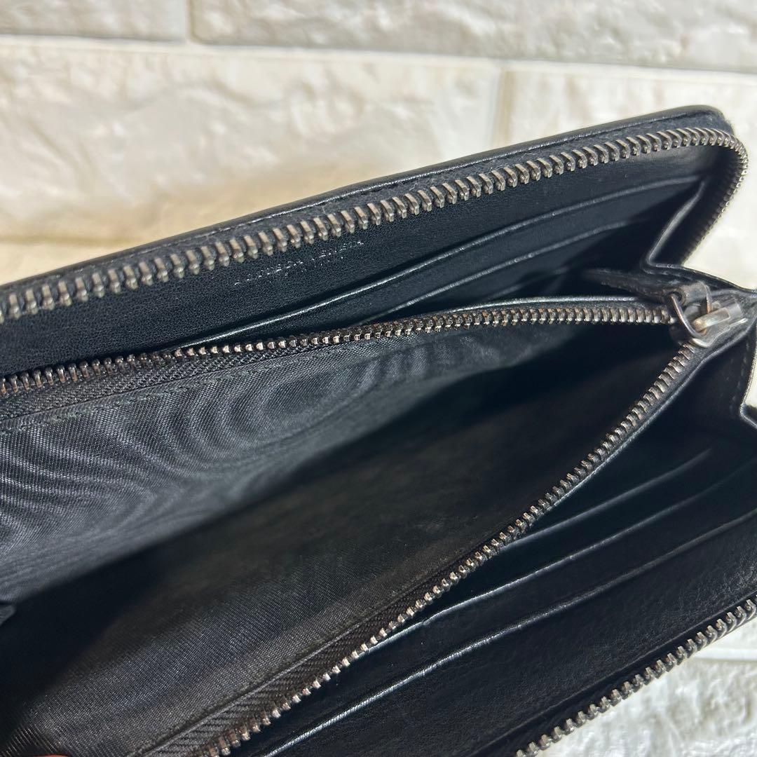 《希少モデル》ボッテガヴェネタ 長財布 イントレチャートスタッズ パンチング/黒