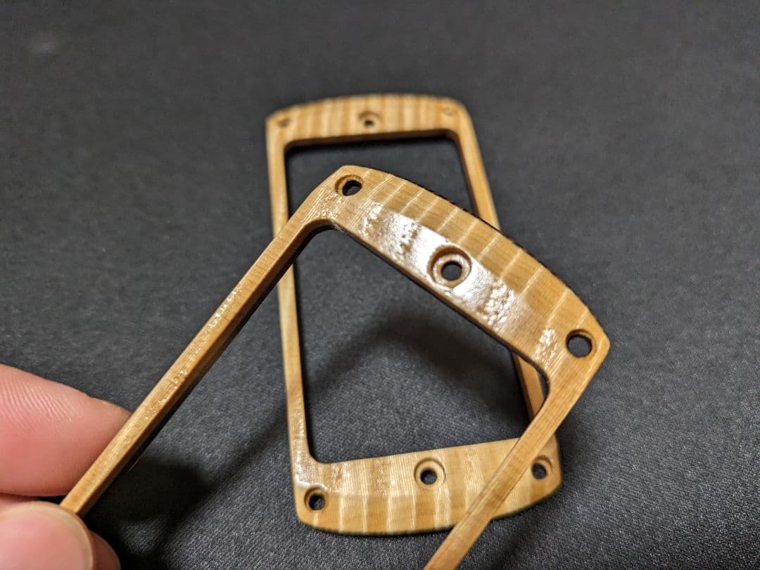 アウトレット 木製エスカッションリング フレイム PRS Paul'sタイプ