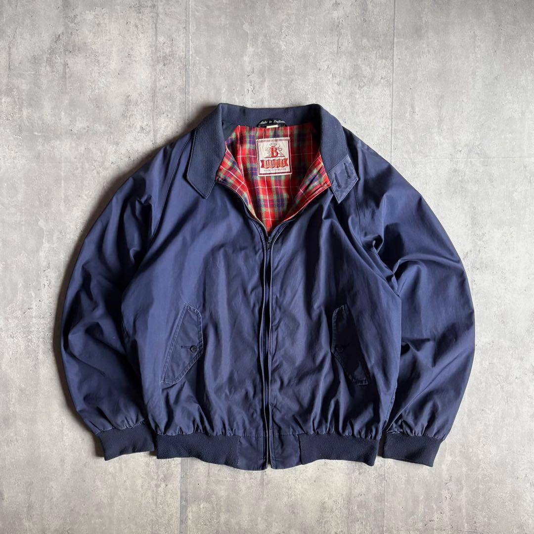 【80s BARACUTA】G9 ハリントンジャケット　UK製　茄子紺　短丈 80s BARACUTA】G9 ハリントンジャケット UK製 茄子紺 短丈 - メルカリ