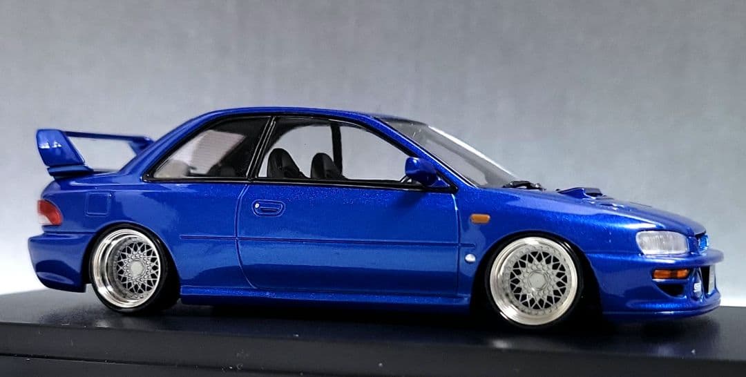 1/43　スバル　インプレッサ改　22B-STi　BBS-RS　アルミ製　深リム