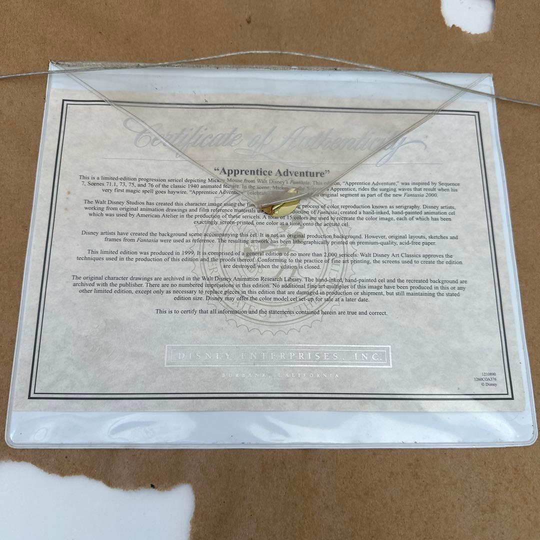 ディズニー ファンタジア ミッキー 弟子 セル画 限定2000 レア - メルカリ