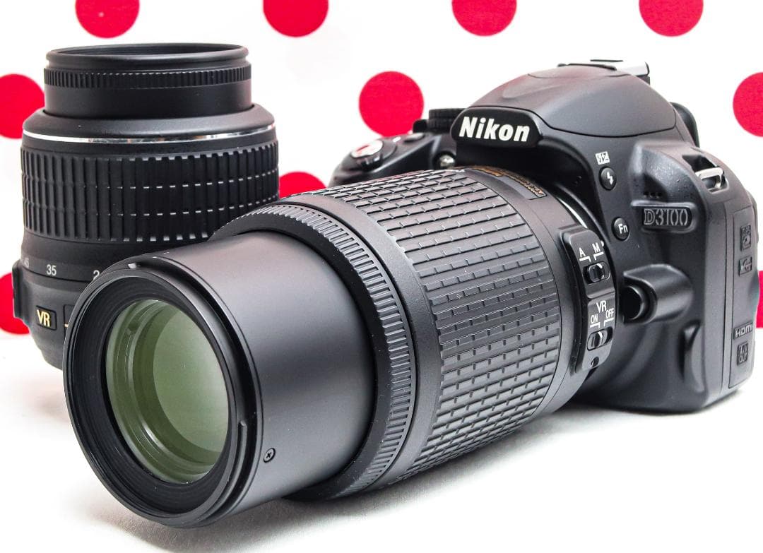 Nikon D3100♡ダブルレンズ♡スマホ転送OK♡動画♡初心者におすすめ