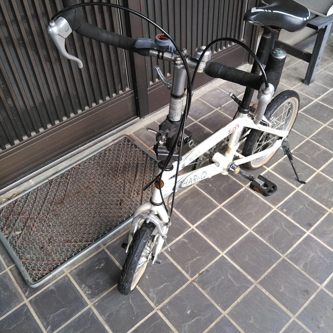 送料込 希少 CHARI-Q チョロQ 折りたたみ自転車 ホワイト チャリQ