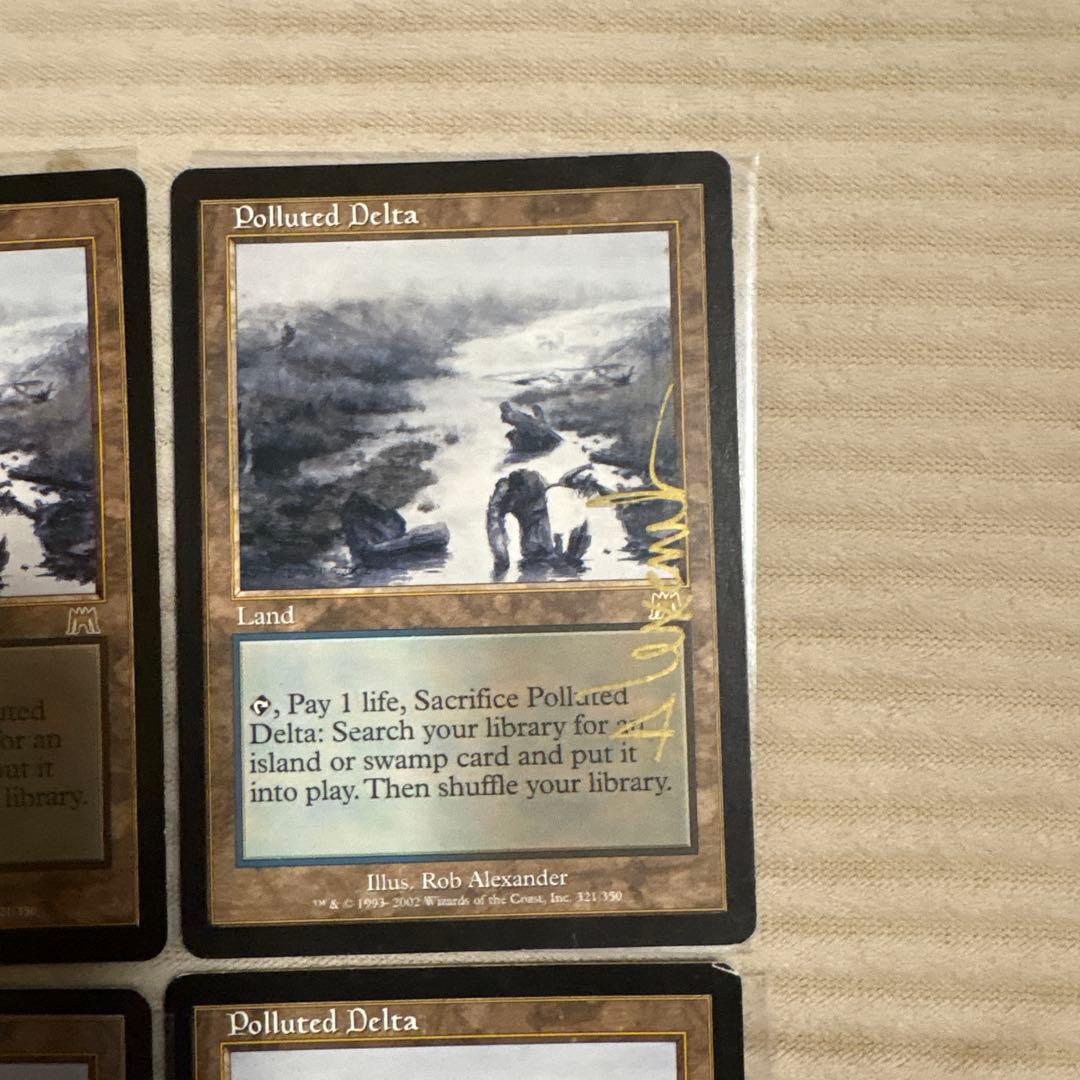 mtg 汚染された三角州　4枚セット