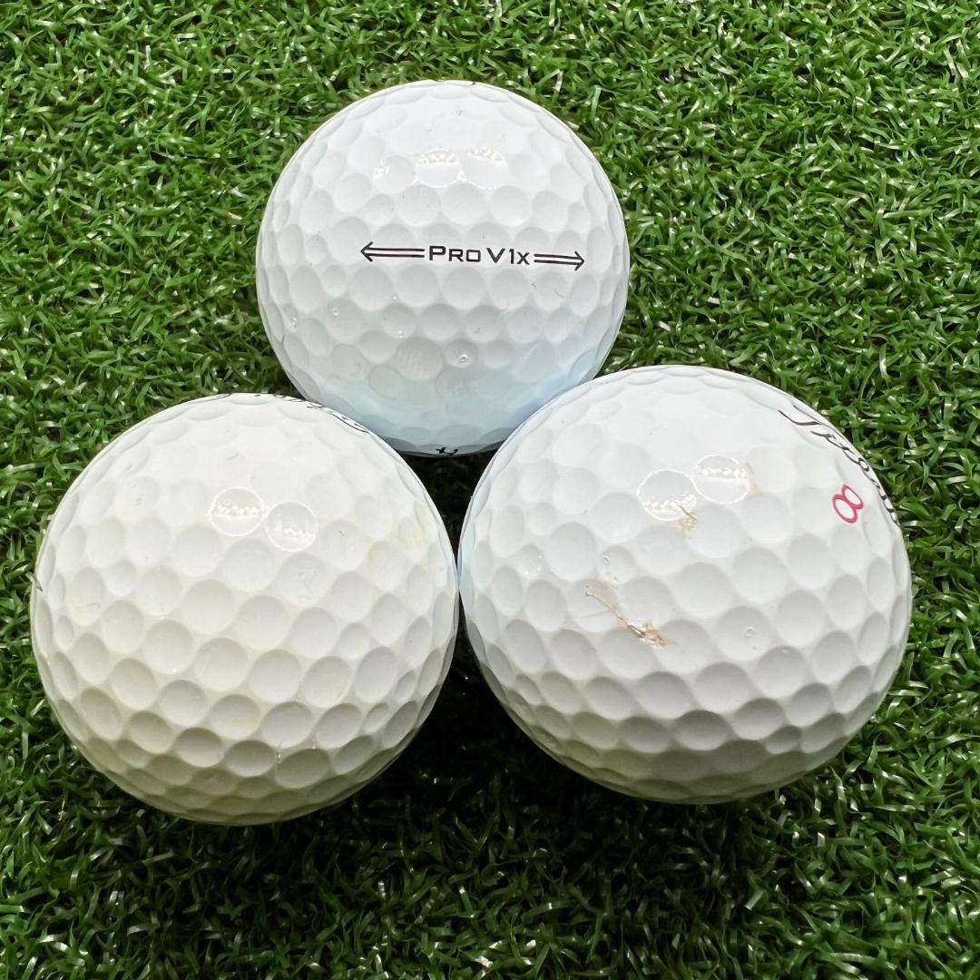 A03】Titleist PROV1X 白 年式混合 ロストボール 24球 - メルカリ
