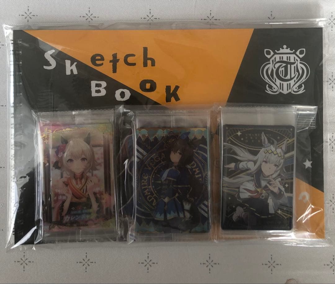 ウマ娘 カ－ド 第1〜8Ｒ.SPR コンプ スケッチブック、フラットケースお纏め