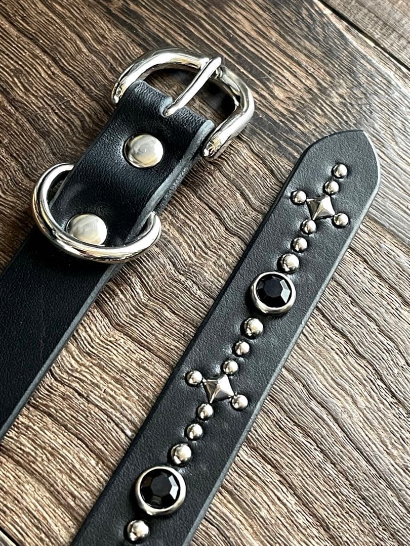 ナローロングベルト シルバー 牛ヌメ exca HTC CALEE