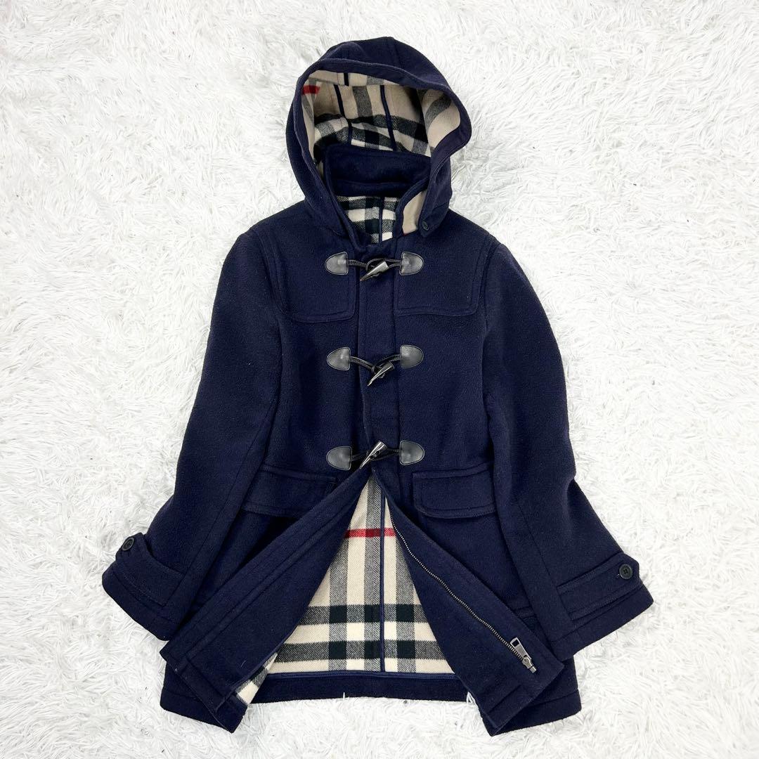 バーバリーチルドレン ダッフルコート 14Y 164cm ネイビー メガチェック バーバリーチルドレン ダッフルコート 14Y 164cm ネイビー メガ