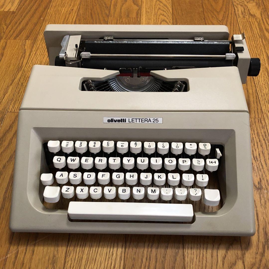 olivetti LETTERA25 タイプライター OLIVETTI Lettera 25 タイプライター インクリボン交換済み – zakka
