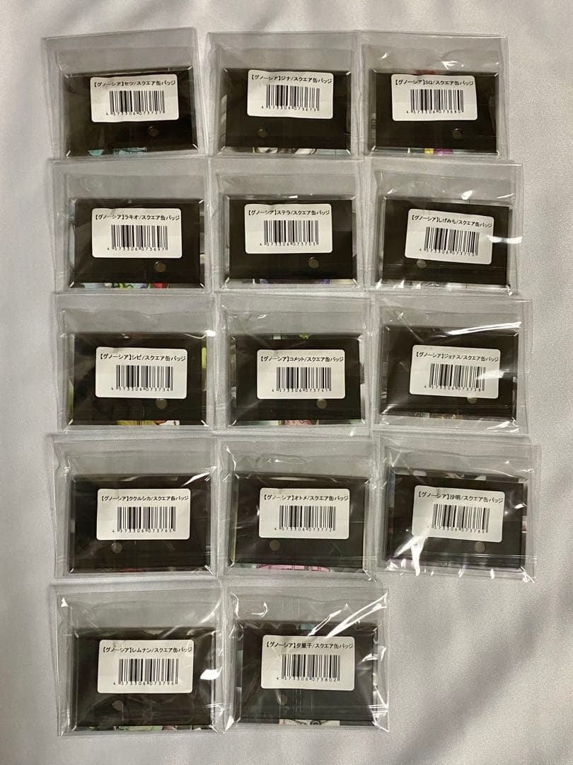 GNOSIA グノーシア スクエア缶バッジ 全14種セット ヴィレヴァンコラボ