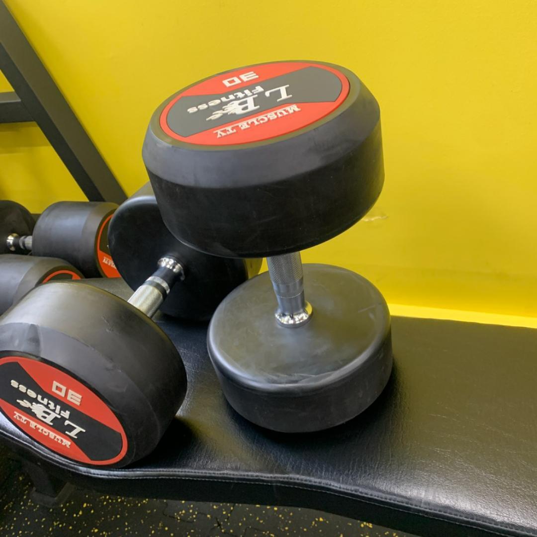 ラバー ダンベル 32.5kg × 2個 セット