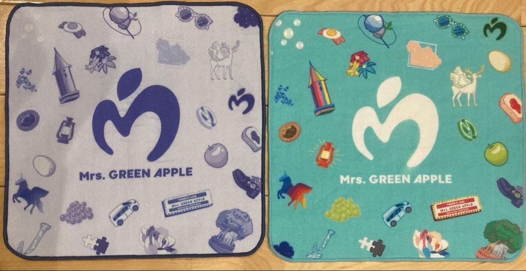 ミセスグリーンアップル 10周年 ハンドタオル 2枚組 ミニタオル - メルカリ