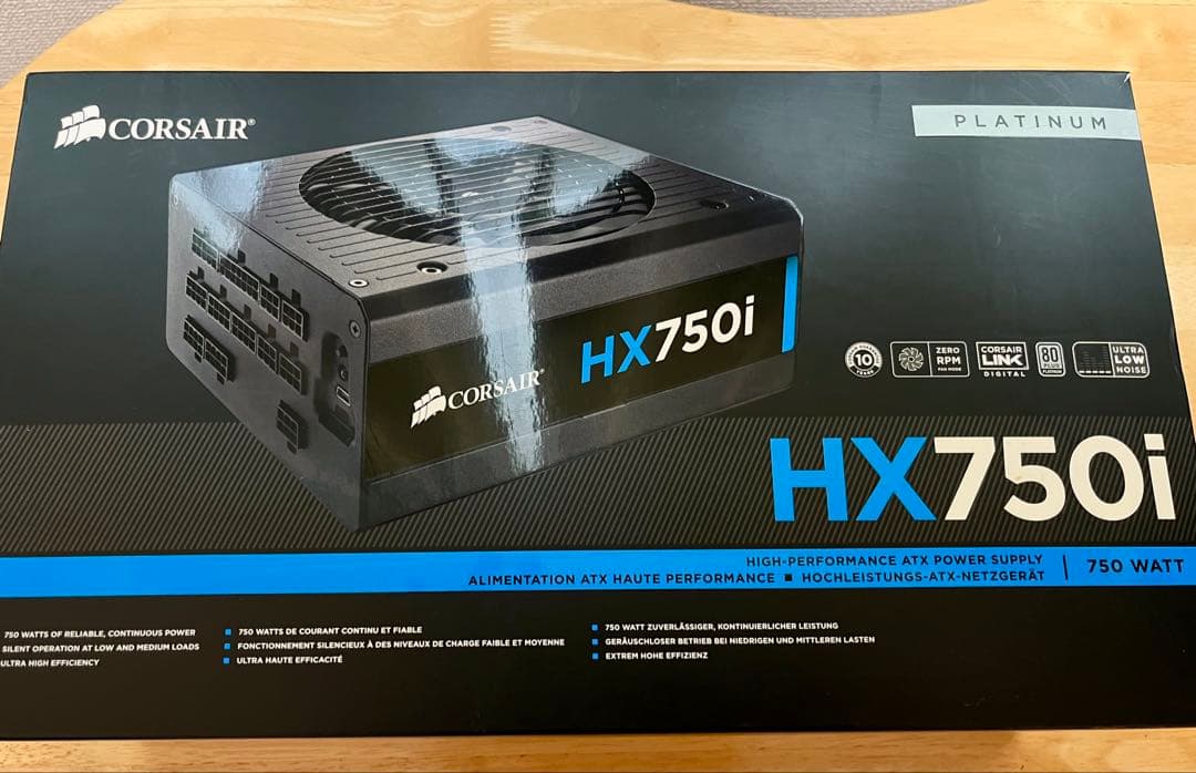 中古美品】Corsair HX750i 750W PC用ATX電源ユニット - メルカリ