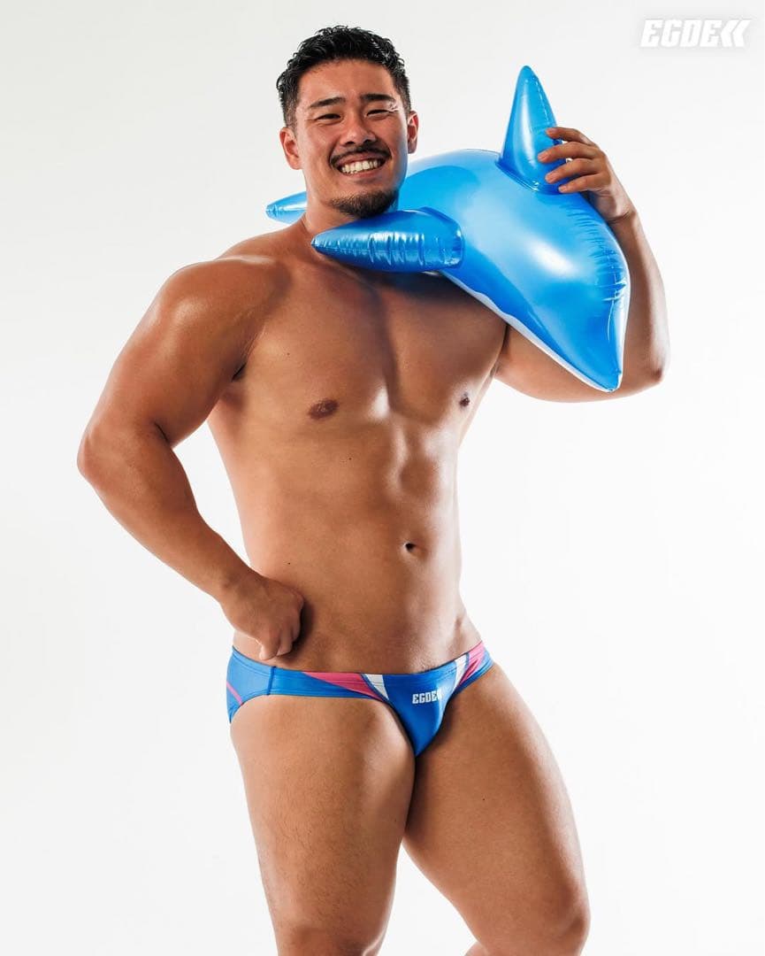 EGDE エッジ DUAL スイムウェア 競パン ビキニ ローライズ 青 M - メルカリ