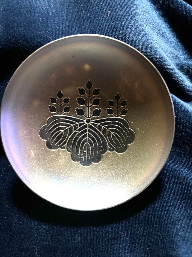 【消防庁長官桐紋 記念銀杯 SILVER 造幣局刻印 69.53g 】桐箱入り