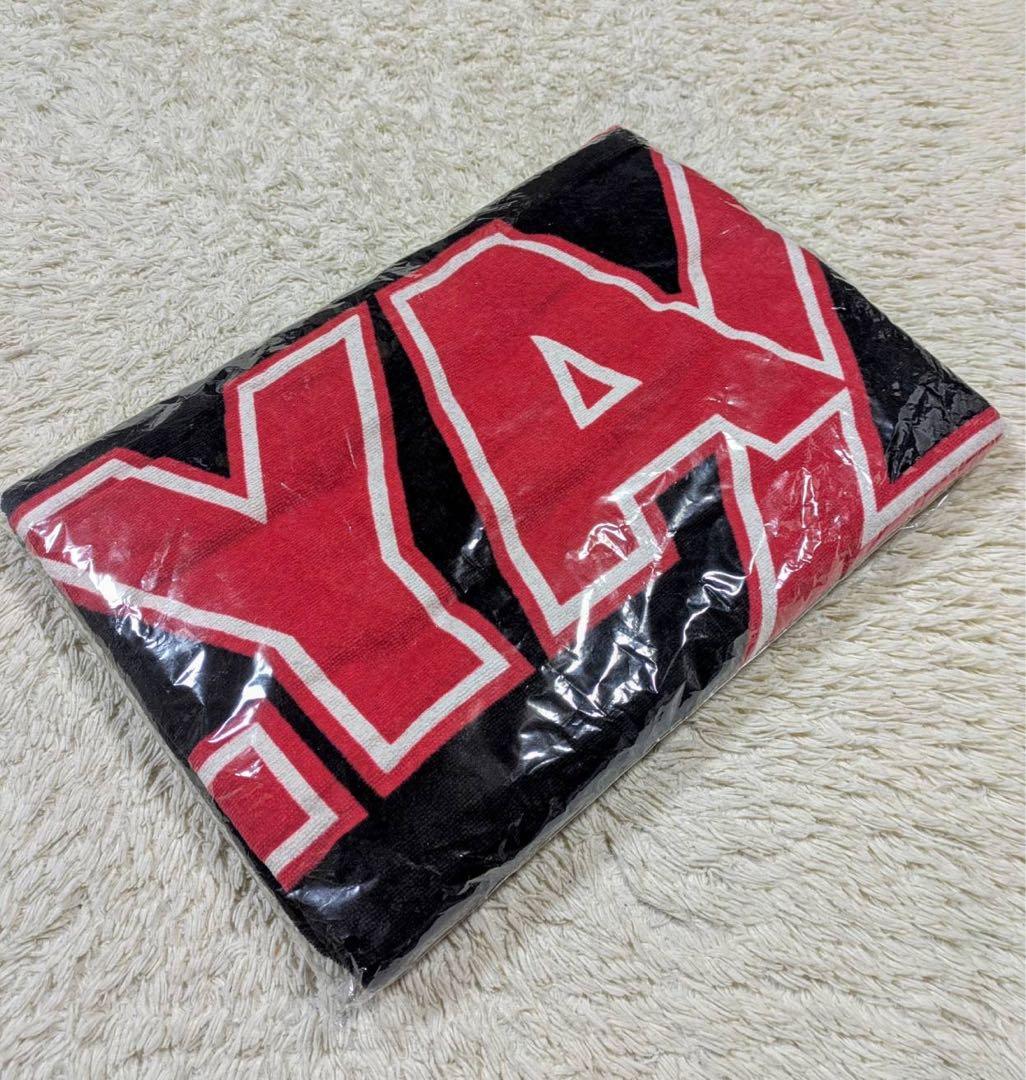 矢沢永吉SBTスペシャルビーチタオル　（ロゴ蓄光）ブラック/レッド