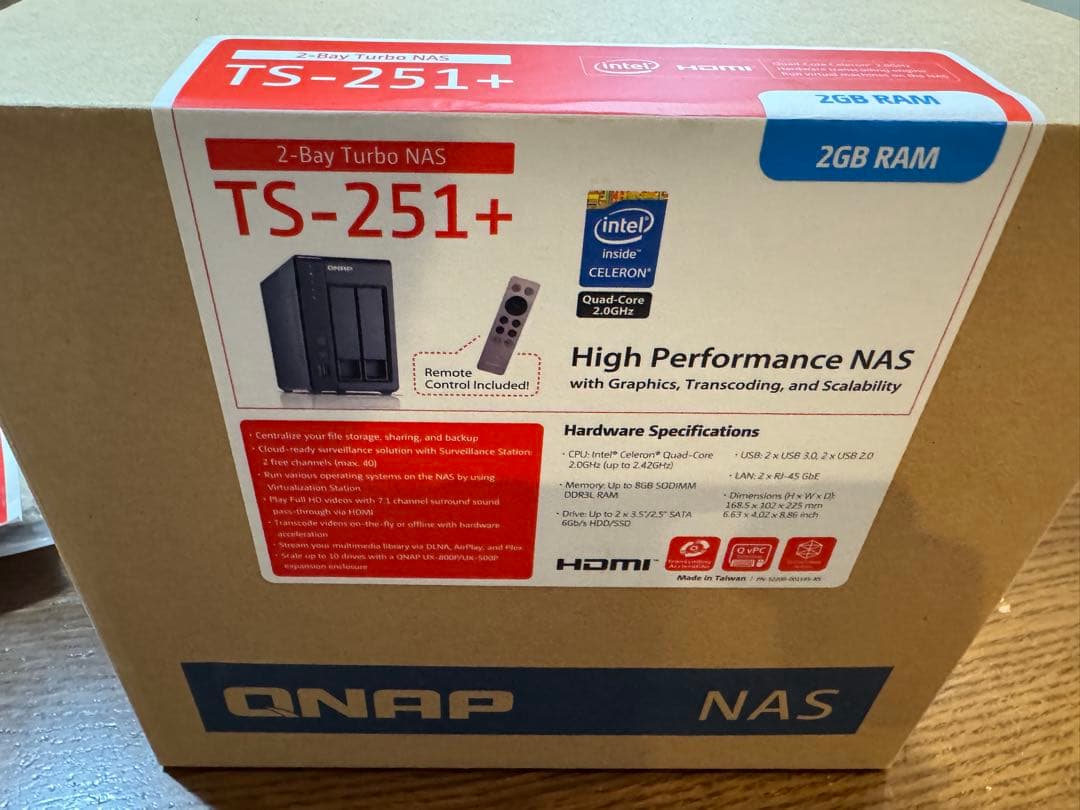 QNAP TS-251+ メモリ8GB増設済【ジャンク】 - メルカリ