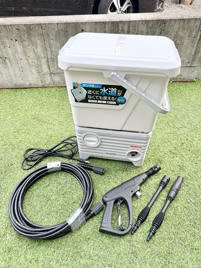 良品 アイリスオーヤマ タンク式 高圧洗浄機 SBT-512N 高圧洗浄機 タンク式 ベランダクリーナーセット ホワイト SBT-512N