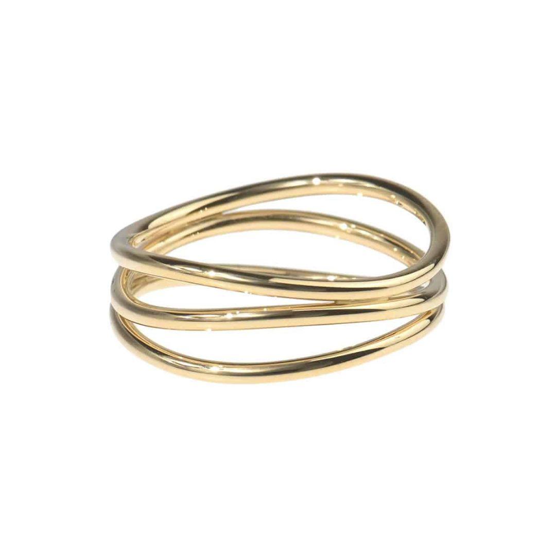 Tiffany ティファニー　エルサ・ペレッティ ウェーブ3ロウ リング 13号 エルサ・ペレッティ ウェーブ3ロウ リング 中古 ｜ ティファニー