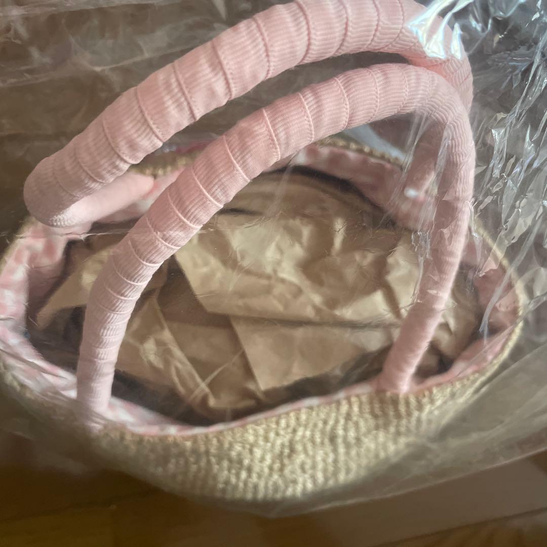 リトルツインスターズ キキララ ハンドメイドかご風バッグ