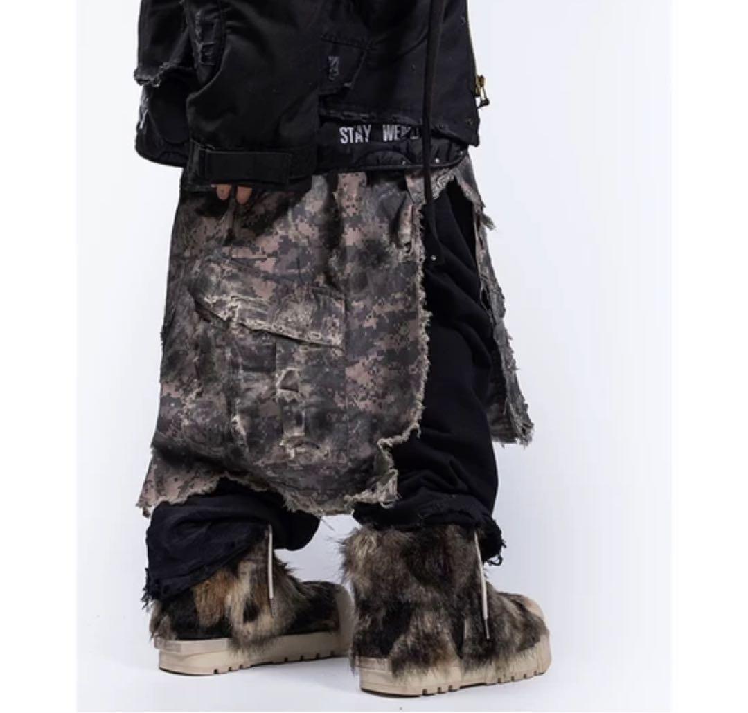 正規品】FVVO x ROCKSTA ファー スニーカー ダークグレー - メルカリ