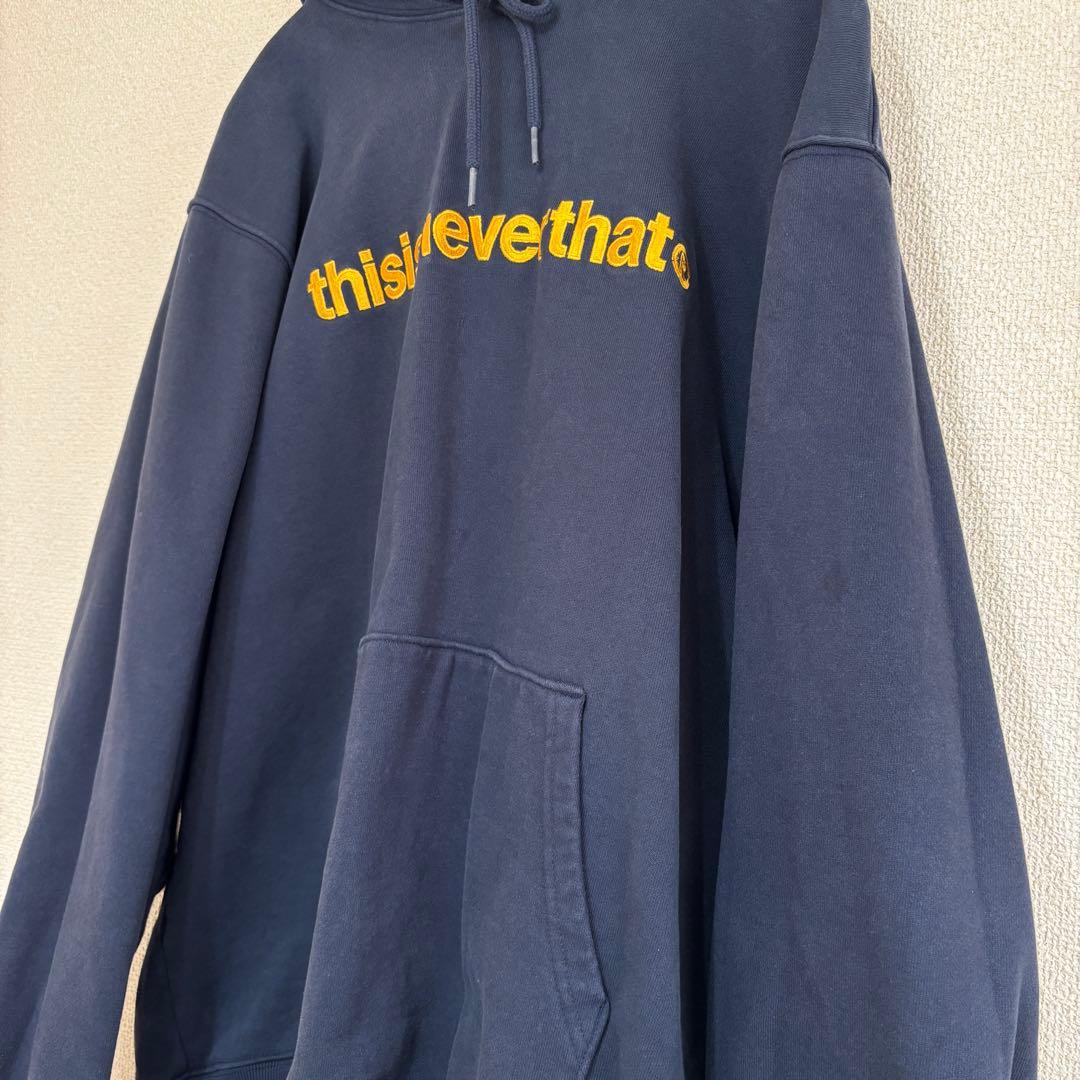 thisisneverthat® ネバザ パーカー ネイビー XL - メルカリ