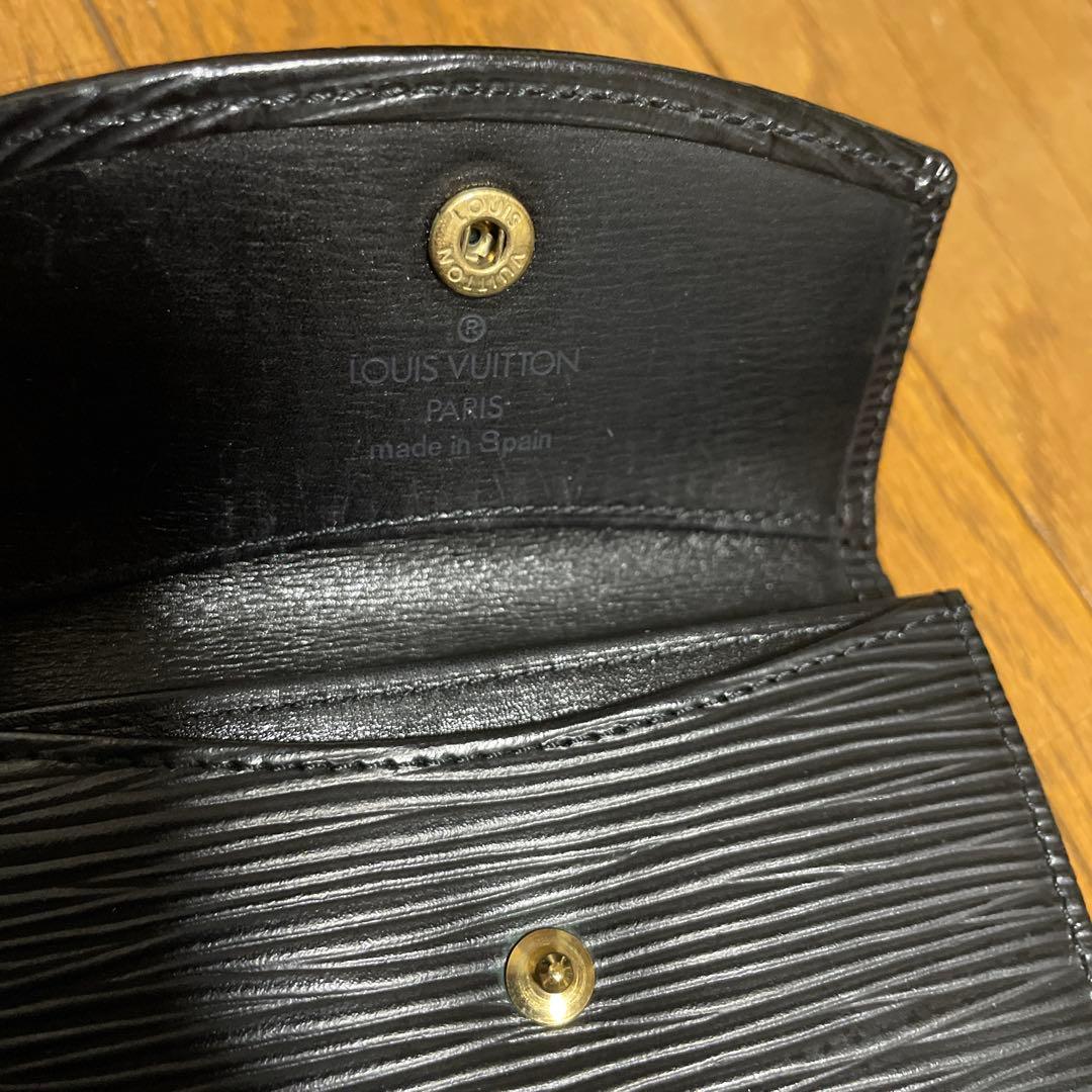 LOUIS VUITTON エピレザー コインケース ブラック - メルカリ