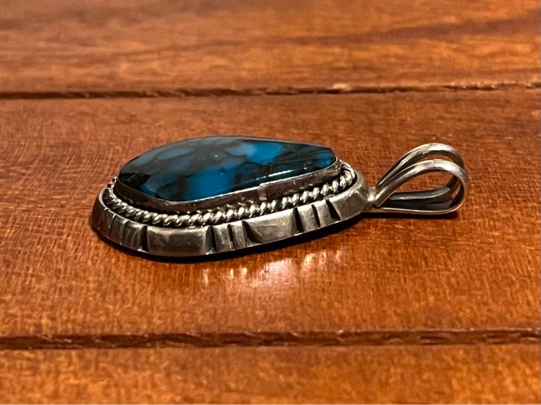 故ゲーリーリーブス ターコイズペンダント インディアンジュエリー