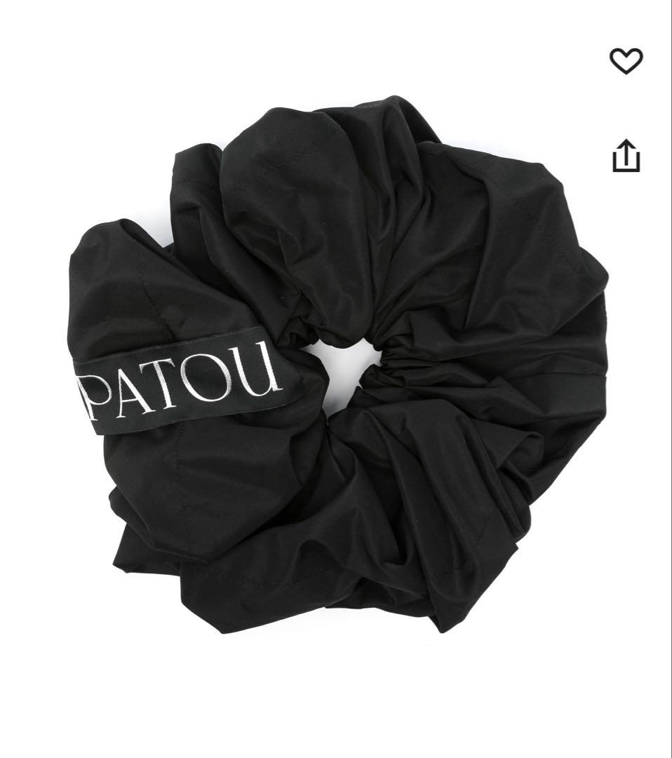 PATOU ボリュームシュシュ ブラック 楽天市場】パトゥ Patou シュシュ ヘアゴム ブラック レディース