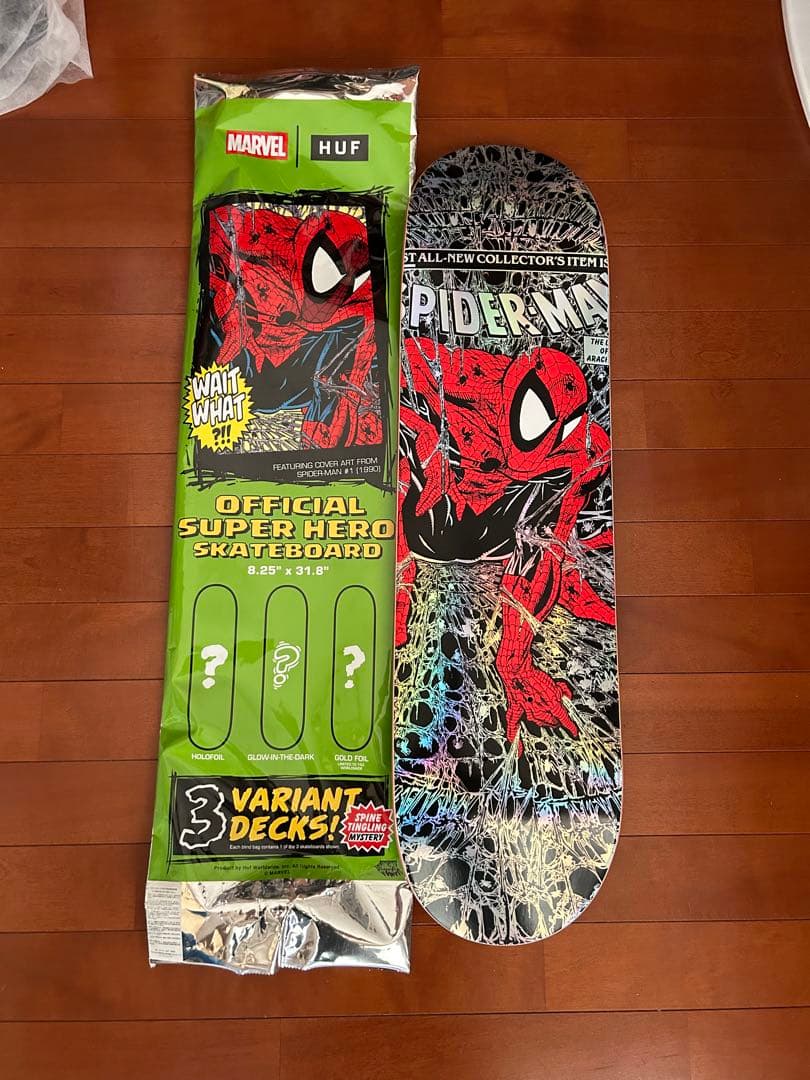 HUF × Marvel Spiderman deck デッキ スケートボード - メルカリ