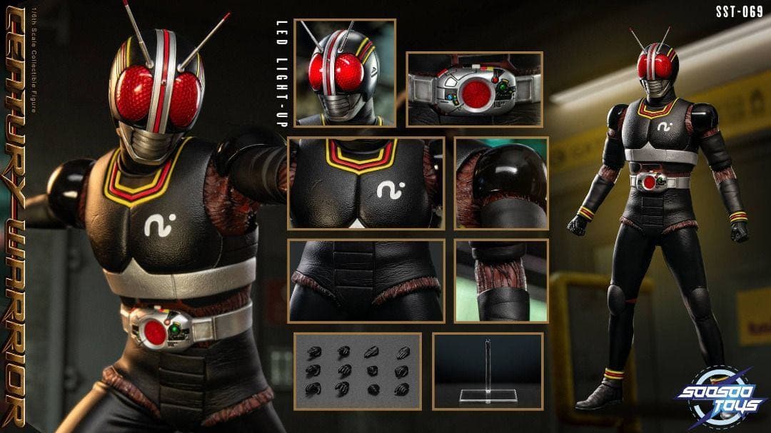 Soo-Sootoys SST069 仮面1/6ブラック ライダーBLACK SOOSOOTOYS 1/6 SST069 CENTURY WARRIOR – One Man's Hobby