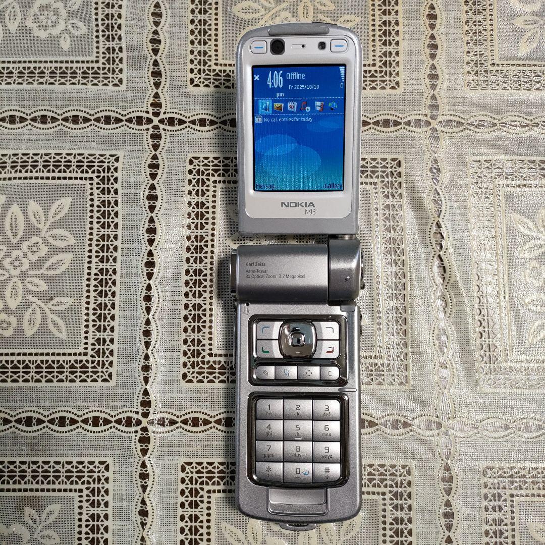 ノキア ビデオカメラ型携帯電話『NOKIA N93』純正バッテリー＆DVD付