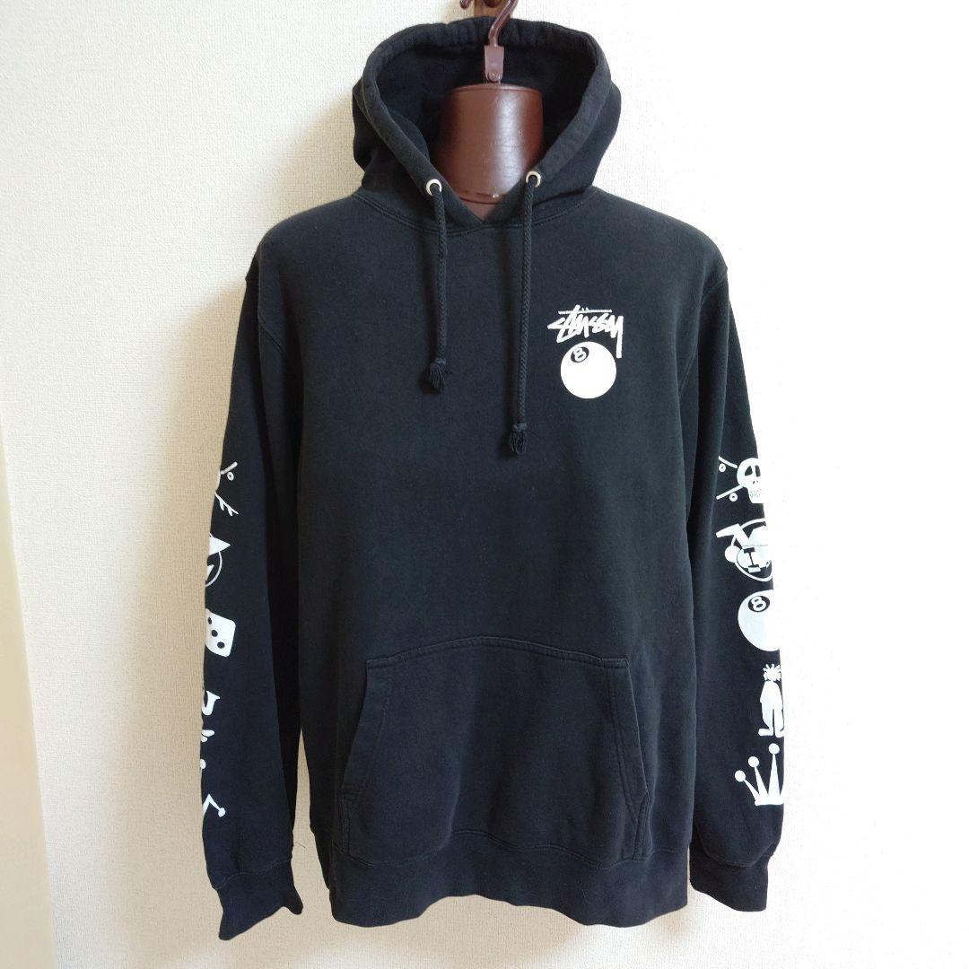 ステューシー エイトボール パーカー ワールドツアー USA製 STUSSY