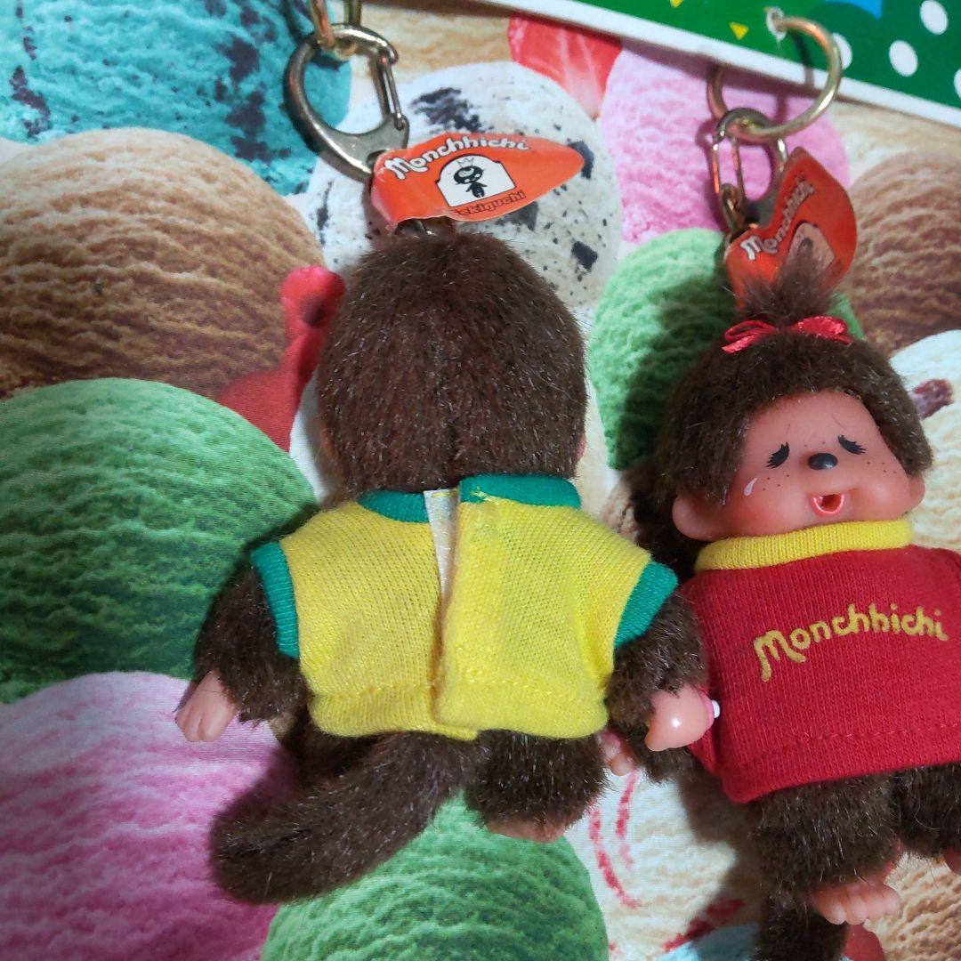 モンチッチ キーチェーン 2個&非売品 ディスプレイボード付 泣き顔