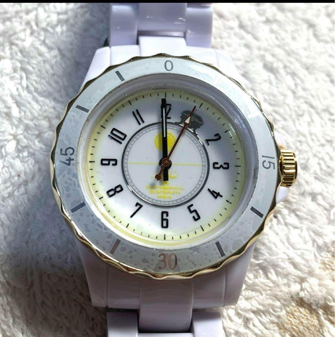 五等分の花嫁 ハイブリッドセラミックウォッチ 中野一花 腕時計 天然ダイヤモンド