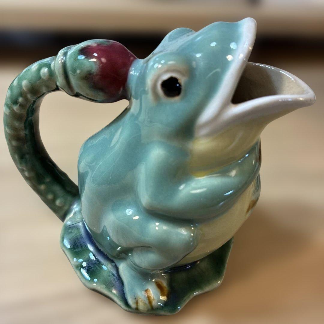 希少 Athezza France カエル バルボティーヌ 陶器 ミニピッチャー