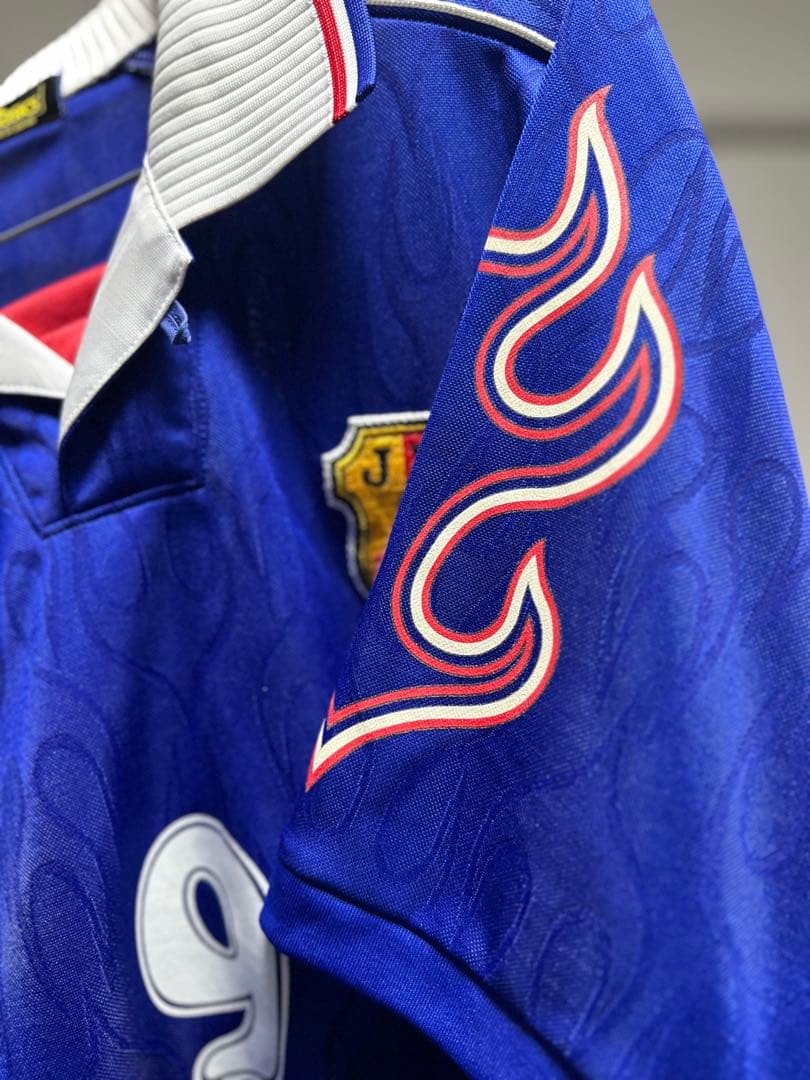 日本代表 1998 炎 ユニフォーム 中山雅史 - メルカリ