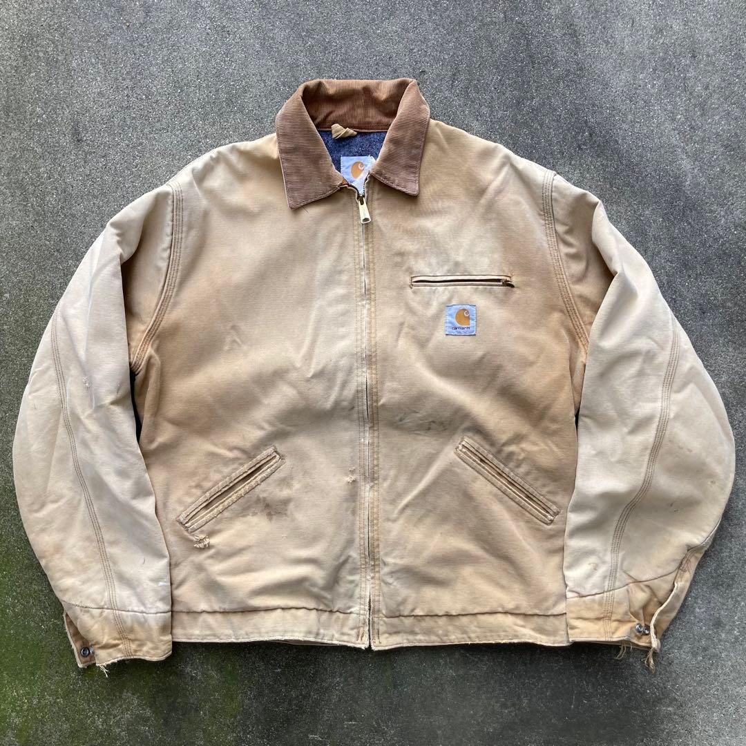 90s カーハート CARHART デトロイトジャケット フェード ビンテージ