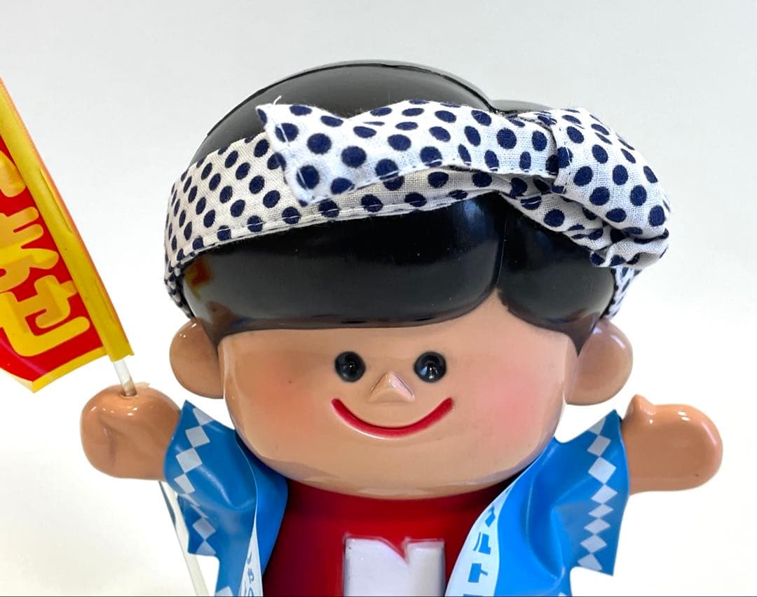 昭和レトロ ナショナル坊や のぼり旗付き 人形 ウルトラネオ 美品