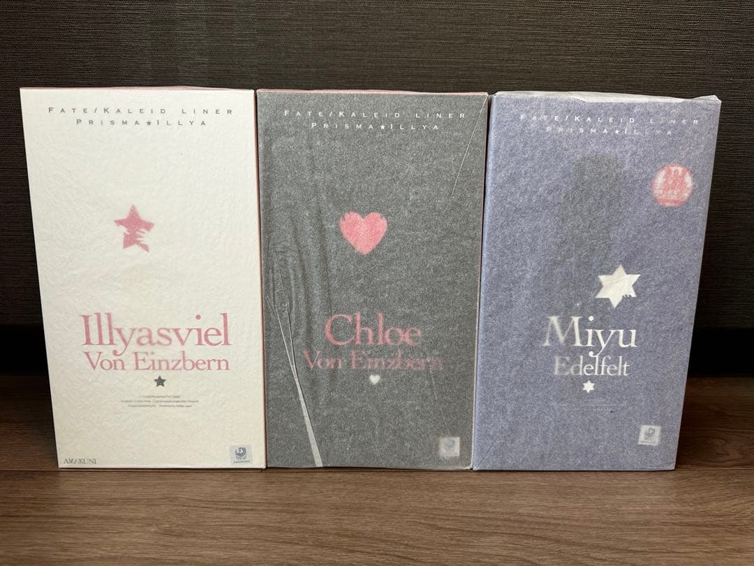 新品未開封 AMAKUNI イリヤ クロエ 美遊 フィギュア 三姉妹台座付 プリズマイリヤ】AMAKUNI「イリヤ」「美遊」「クロエ」ビースト衣装の