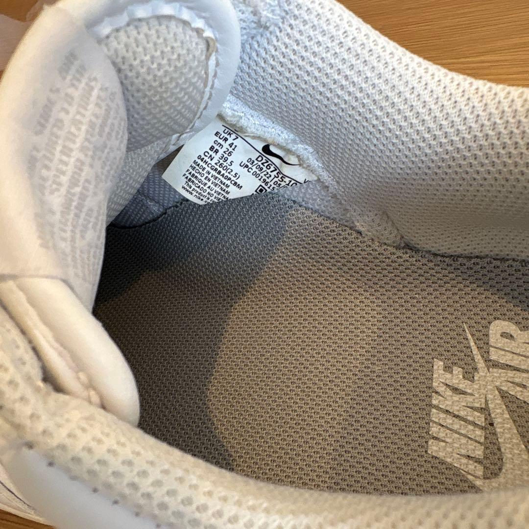 NIKE AIR FORCE 1 LOW RETRO 白×銀 26.0cm